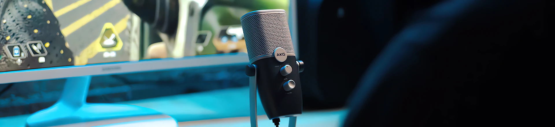 AKG Ara - dwutrybowy mikrofon pojemnościowy USB dla podcasterów
