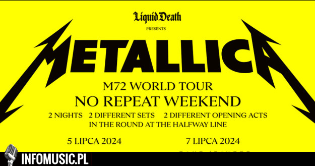 metallica m72 world tour bilety